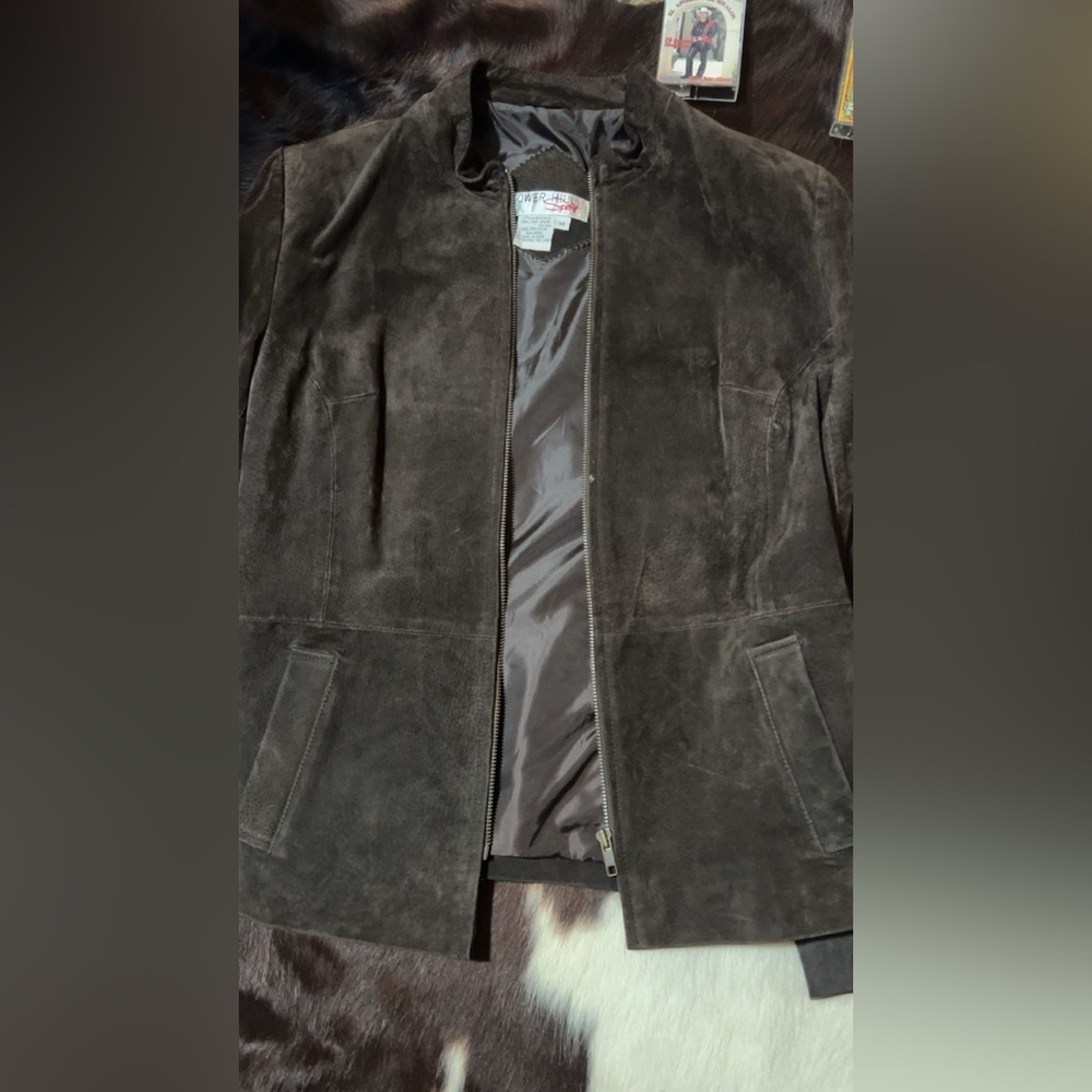 Elegant Brown Suede Jacket